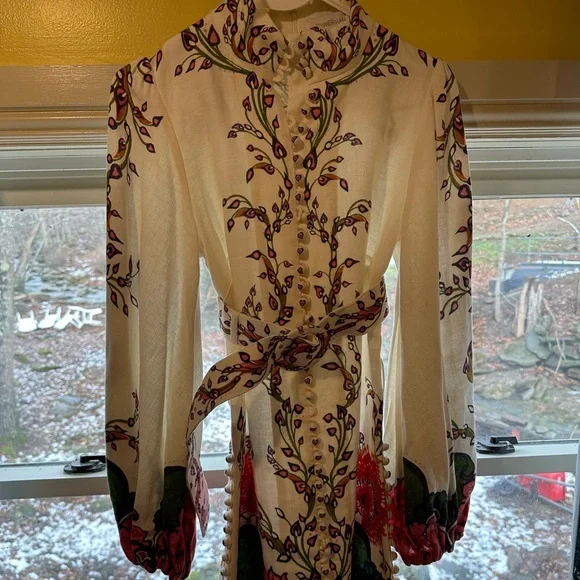 🌙 ZIMMERMAN LOVE STRUCK MINI LINEN DRESS 🌙 - Picture 8 of 8